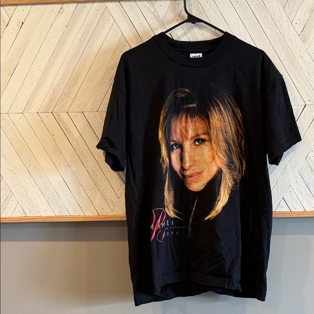 Vintage Barbara Streisand Unisex Concert Tee !  Size L NWOT